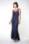 Soulmates - D9120 High-low dress and Jacket Set in Blue