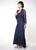 Soulmates - D9120 High-low dress and Jacket Set in Blue