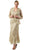 Soulmates - D9122 Flower Lace Crochet Three Pieces Evening Gown in Neutral