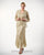 D9122 Flower Lace Crochet Three Pieces Evening Gown