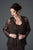D9122 Flower Lace Crochet Three Pieces Evening Gown
