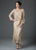 D9124 High-Low Beaded Evening Gown