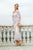 D9124 High-Low Beaded Evening Gown