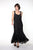 Soulmates - D9124 High-Low Beaded Evening Gown in Black