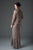 Soulmates - D9130 Three Piece Jacket Tank and High-Low Skirt Set in Brown