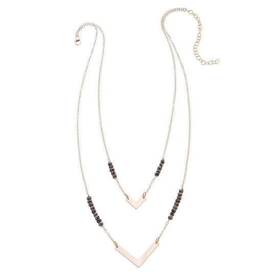 Heather Hawkins - Double Chevron Necklace