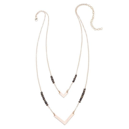 Double Chevron Necklace