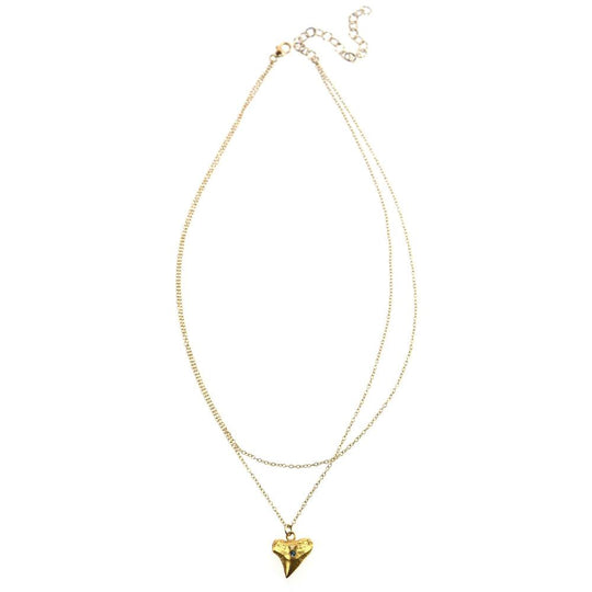 Draped Casted Shark Tooth Necklace