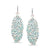 Tresor Collection - Rainbow Moonstone, Paraiba Tourmaline & Diamond Earring in 18K White Gold