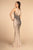 Elizabeth K - GL2555 Bejeweled Illusion Jewel Mermaid Gown In Blue and Nude