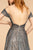 Elizabeth K - GL2558 Two Tone Embellished Lace A-line Gown In Gray and Blue