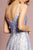 Elizabeth K - GL2638 Embellished Square Neck A-line Gown In Blue