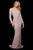 Sherri Hill - 53160 Bead-Fringed Long Sheath Dress In Pink