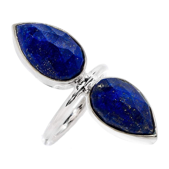 Heather Hawkins - Double Lotus Ring - Lapis