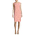 Evan Picone - 10642674 Sleeveless Crepe Sheath Dress in Orange