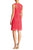 Donna Ricco - DR20117 Illusion Lace A-Line Dress in Pink