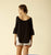 Merritt Charles -  Dante Blouse - Steel Blue / Black