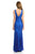 Lenovia - 5172 Sleeveless Glittering Lace Trumpet Gown In Blue