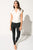 CINTA White Sleeveless Silk Bodysuit | CINTA Justaucorps blanc en soie sans manches