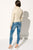  AMATA Manteau beige léger à encolure entonnoir