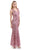 Lenovia - 5150 Sparkling Allover Sequin V Neck Evening Dress