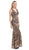 Lenovia - 5150 Sparkling Allover Sequin V Neck Evening Dress