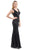 Lenovia - 5150 Sparkling Allover Sequin V Neck Evening Dress