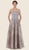 Rina Di Montella - RD2618 Strapless Lace Sweetheart Ballgown in Silver and Neutral