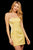 Sherri Hill - 53087 Strapless Lace-up Back Short Fitted Dress In Yellow