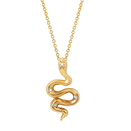 Logan Hollowell - NEW! Kundalini Snake Pendant with Diamonds