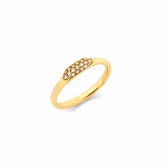 Diamond Patch Stack Ring