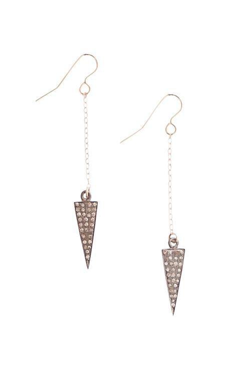 Heather Gardner - Diamond Triangle Earrings