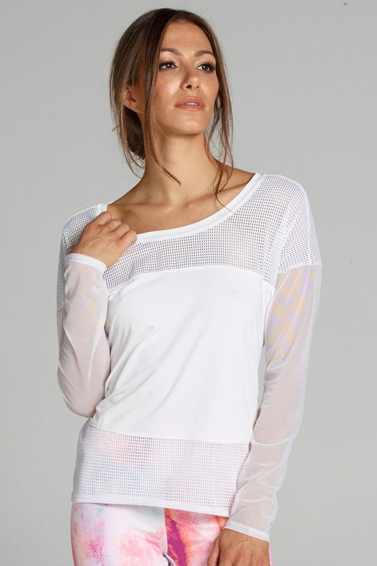 Diana Longsleeve Top - White