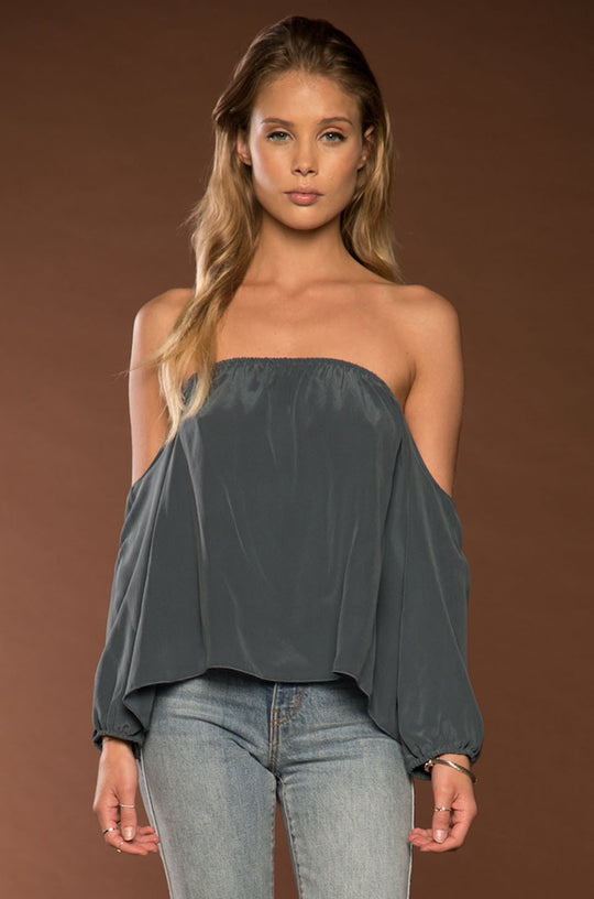 Dunn Blouse | Steel Blue