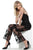 Jovani - 59225 Floral Appliqued Sheer Jumpsuit In Black