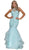 Nox Anabel - E005 Beaded Lace High Halter Tulle Mermaid Dress