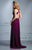Terani Couture - E2113 Sleeveless Crisscross Back Evening Gown in Purple