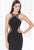 Terani Couture - E3757 Beaded Halter Jersey Sheath Dress in Black