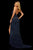 Sherri Hill - 52368 Beaded Halter Fitted Long Dress In Blue