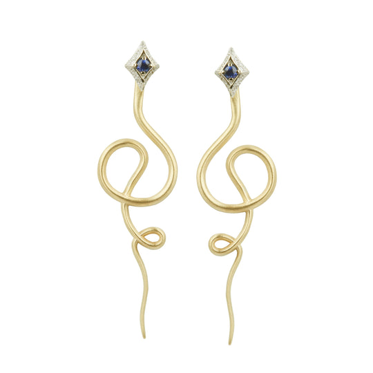 Elizabeth Buenaventura -  Royal Snake Pave Earrings