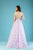 Gatti Nolli Couture - ED-4391 Illusion Neckline Lace Applique Ballgown In Purple