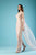 Gatti Nolli Couture - ED-4402 Sheer Cape Fitted Lace Appliqued Dress In Nude and Orange
