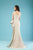 Gatti Nolli Couture - ED-4405 Asymmetric Sleeveless Mermaid Gown In Gold and Blue