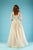 Gatti Nolli Couture - ED-4406 Sleeveless Leafy Embroidered A-Line Gown In Gold