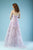 Gatti Nolli Couture - ED-4414 Floral Applique Sweetheart A-line Dress In Purple