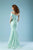 Gatti Nolli Couture - ED-4453 Knotted Bow Textured Mermaid Gown In Blue