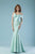 Gatti Nolli Couture - ED-4453 Knotted Bow Textured Mermaid Gown In Blue