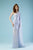 Gatti Nolli Couture - ED-4454 Cascading Sleeve Sheer Beaded Lace Gown In Purple