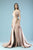 Gatti Nolli Couture - ED-4462 Cap Sleeve Beaded Overskirt Gown In Pink