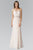 Elizabeth K - GL2060 Crystal Beaded Strapless Sweetheart A-Line Gown In Pink and Neutral